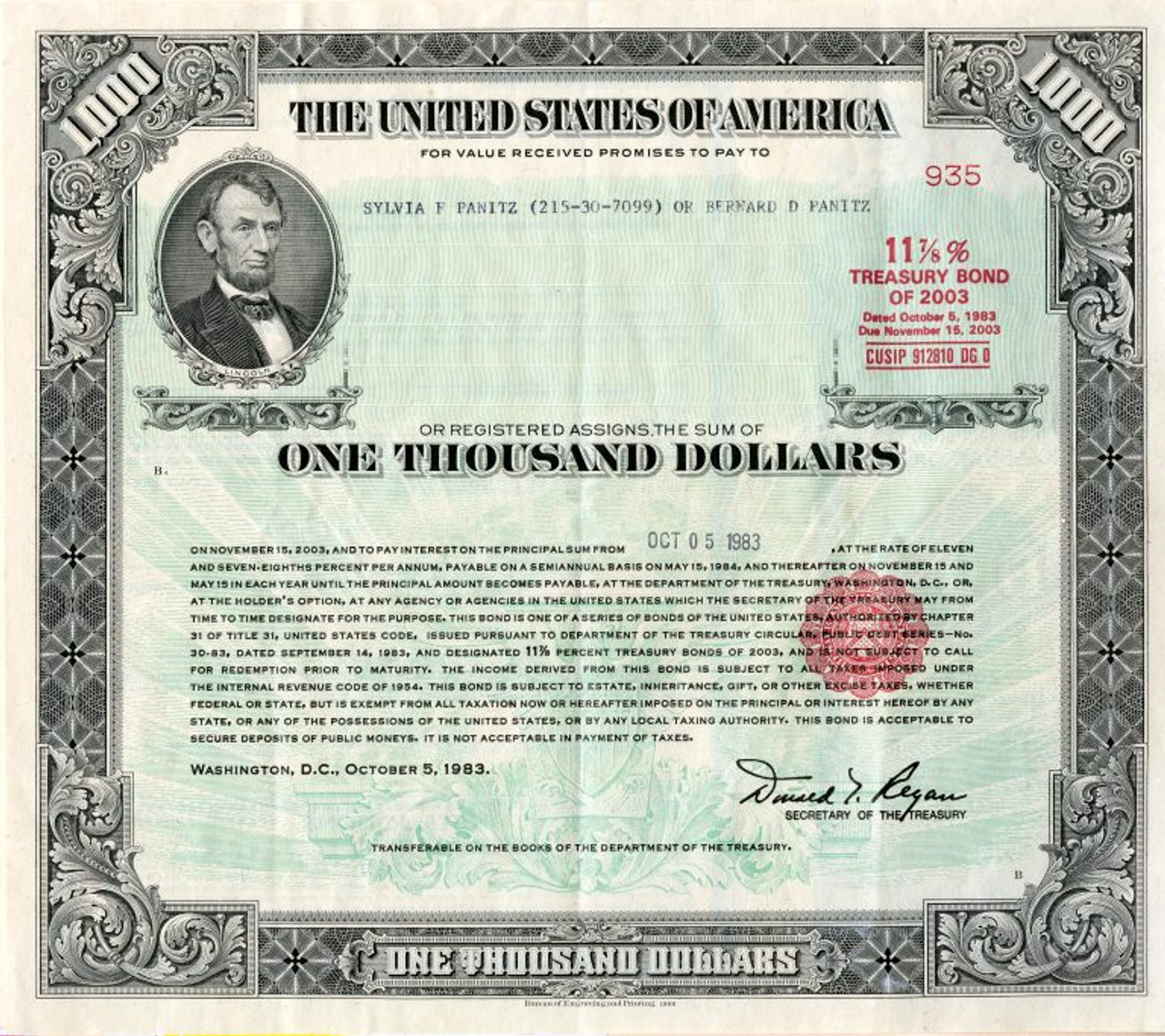 US Treasury Bond - Paper Example